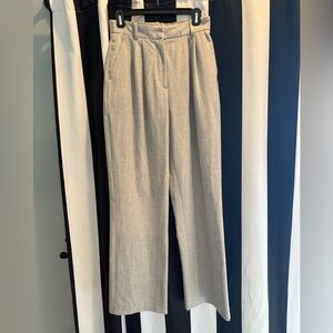 Abercrombie & Fitch Sloane - Curve Love Light Gray Wide Leg Pants